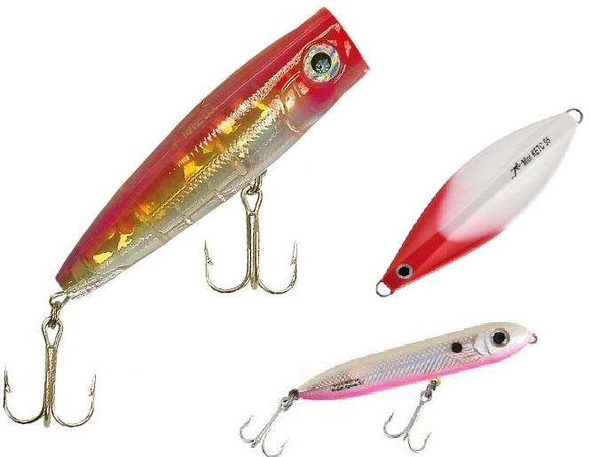 5x Popper Esche Artificiali Per Pesca Spinning Mare Fiume Laghi Fishing Lures 